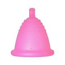 Менструальная чаша с ножкой, размер XL, розовая, укороченная - MeLuna Sport Shorty Menstrual Cup — фото N1