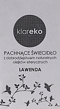 Ароматична свічка "Лаванда" - Klareko — фото N2