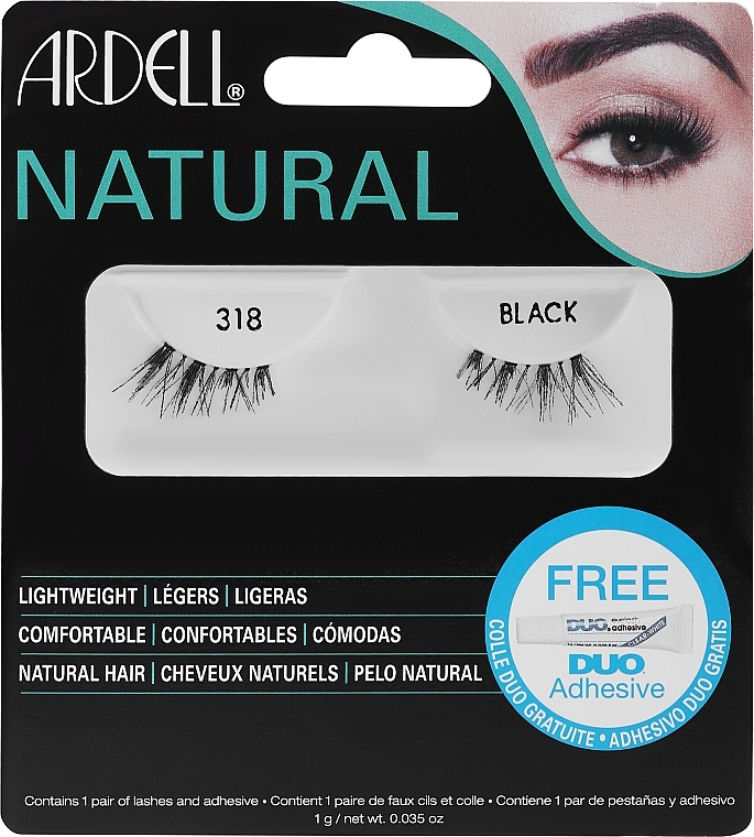 Накладные ресницы - Ardell Natural Black 318 — фото N1