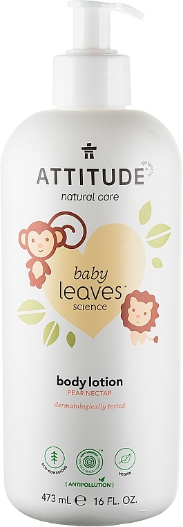 Лосьйон для тіла з грушевим нектаром - Attitude Natural Body Lotion Pear Nectar — фото N1