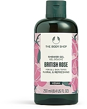 Гель для душу "Британська троянда" - The Body Shop British Rose Vegan — фото N1