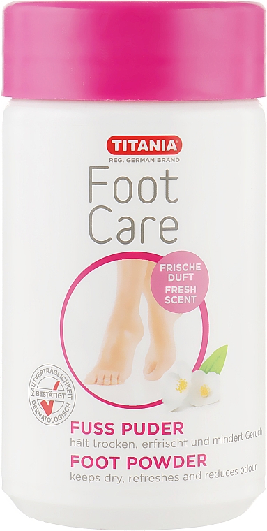 Тальк по уходу за ступнями ног - Titania Foot Powder