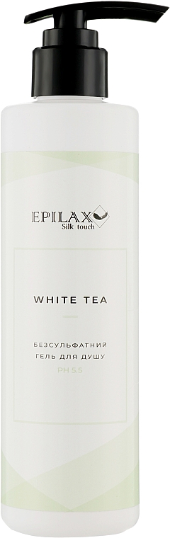 Гель для душу «Білий чай» - Epilax Silk Touch Shower Gel — фото N1