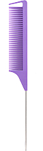 Гребень для волос с зубчиками, 22 см, фиолетовый - Cosmo Shop — фото N1