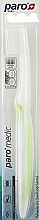 Парфумерія, косметика Зубна щітка з конічними щетинками, зелена - Paro Swiss Toothbrush Medic
