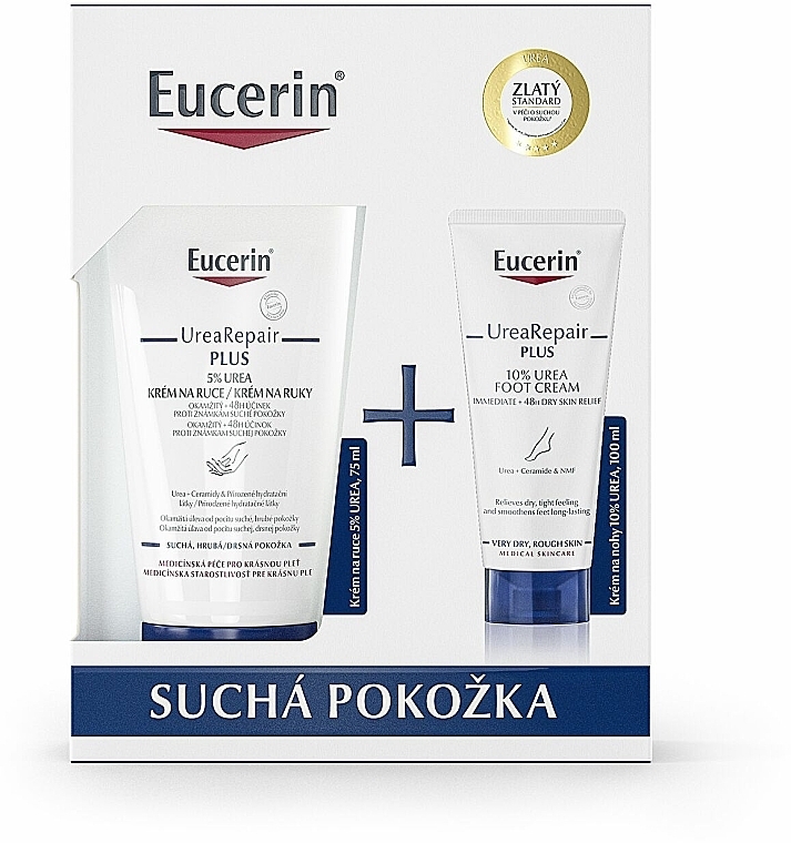 Набор - Eucerin UreaRepair Plus (h/cr/75ml + f/cr/100ml) — фото N1
