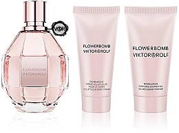 Духи, Парфюмерия, косметика Viktor & Rolf Flowerbomb - Набор (edp/50ml + sh/gel/50ml + b/cr/40ml)