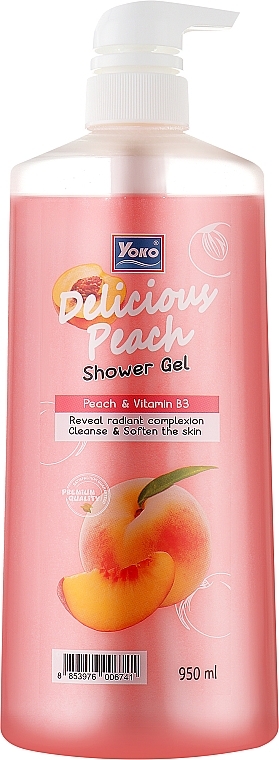Гель для душа "Вкусный персик" - Yoko Delicious Peach Shower Gel — фото N1