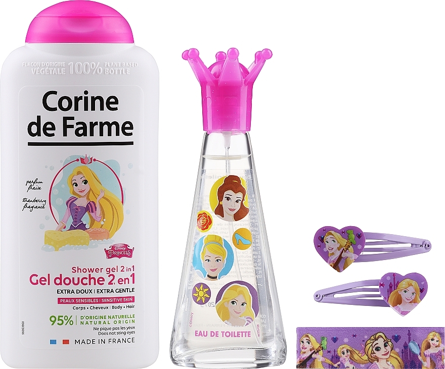 Corine de Farme Princess - Набор (edt/30ml + sh/gel/300ml + accessories) — фото N2