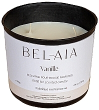 Ароматична свічка "Ваніль" (змінний блок) - Belaia Vanille Scented Candle Wax Refill — фото N2