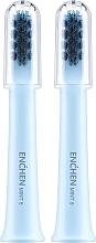 Парфумерія, косметика Насадки для зубної щітки, 2 шт., блакитні - Xiaomi Enchen M100-Blue
