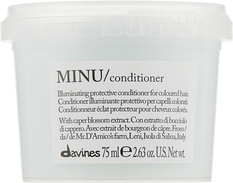 Кондиціонер для додання блиску і захисту кольору волосся - Davines Minu Conditioner — фото N1