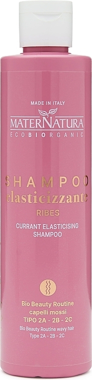 Шампунь для волнистых волос со смородиной - MaterNatura Currant Hair Elasticizing Shampoo — фото N1