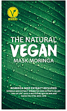 Тканевая маска для лица с экстрактом моринги - She’s Lab The Natural Vegan Mask Moringa — фото N1
