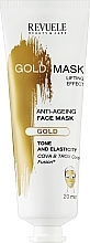 Антивозрастная маска для лица - Revuele Gold Face Mask Lifting Effect Anti-Age — фото N1