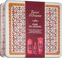 Tesori d`Oriente Fiore Del Dragone - Набор (perfume 100 ml + sh/cream 250 ml + bath/cr 500 ml) — фото N1