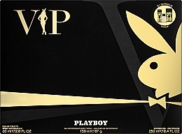 Духи, Парфюмерия, косметика Playboy VIP for Him - Набор (edt/60ml + sh/gel/250ml + deo/spray/150ml)