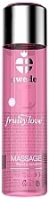 Массажный гель "Игристое клубничное вино" - Swede Fruity Love Massage Warming Sensation Sparkling Strawberry Wine — фото N1