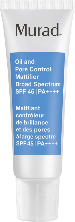 Матувальний крем для обличчя - Murad Blemish Control Oil And Pore Control Mattifier Broad Spectrum SPF 45 PA++++ — фото N1