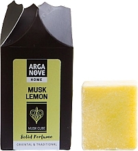 Ароматичний кубик для дому - Arganove Solid Perfume Cube Musk Lemon — фото N2