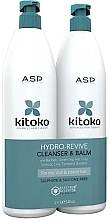 Парфумерія, косметика Набір - ASP Salon Professional Kitoko Hydro Revive Balm & Cleanser (shm/1000ml + balm/1000ml)