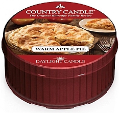 Парфумерія, косметика Чайна свічка "Теплий яблучний пиріг" - Country Candle Warm Apple Pie Daylight