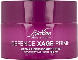 Відновлювальний нічний крем для обличчя - BioNike Defense Xage Prime Redensifying Night Cream — фото N1