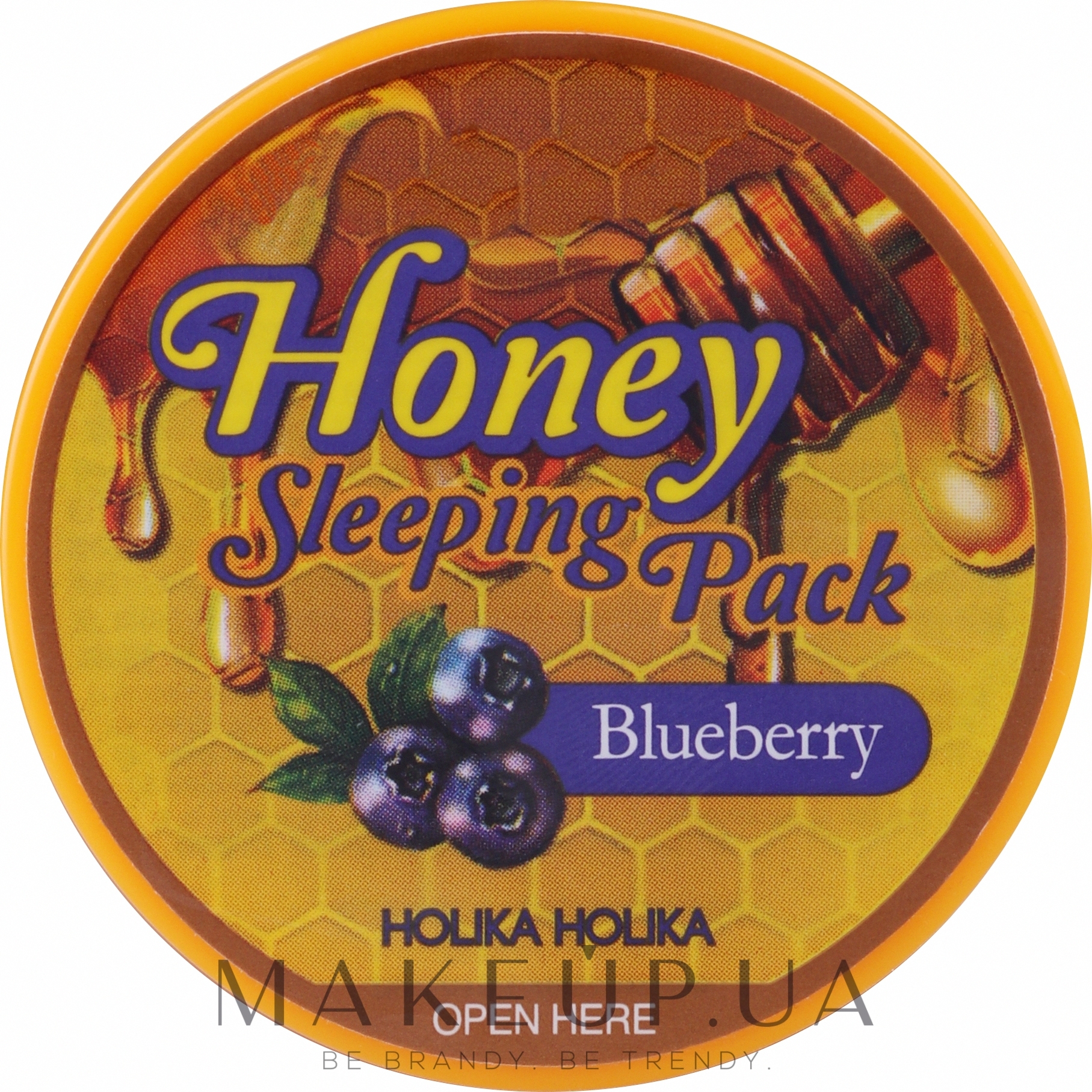 Ночная медовая маска "Черничная" - Holika Holika Honey Sleeping Pack — фото 90ml