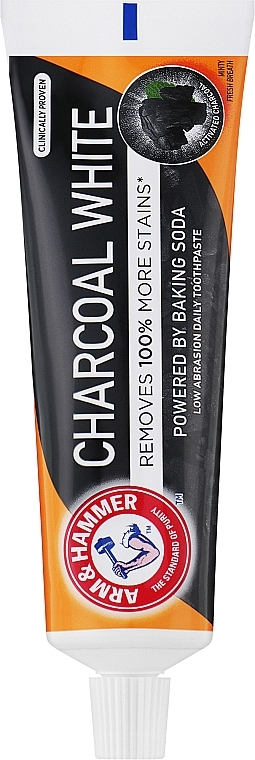Отбеливающая зубная паста - Arm & Hammer Charcoal White Toothpaste — фото N1