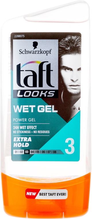 Гель для волос с эффектом мокрых волос - Taft Looks Wet Look Shine Gel — фото N3