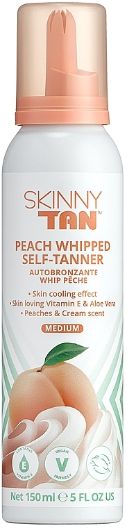 Мусс для автозагара "Peach" - Skinny Tan Whip Mousse — фото N1