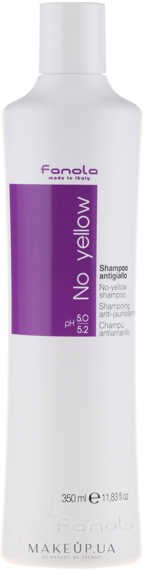 Шампунь для нейтрализации желтизны - Fanola No-Yellow Shampoo — фото 350ml