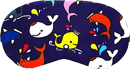 Парфумерія, косметика Маска для сну "Мікс", темно-синя з китами - Omkara
