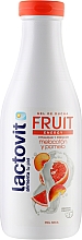 Гель для душу "Персик і грейпфрут" - Lactovit Fruit Energy Shower Gel — фото N1