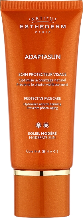 Защитный крем для лица от умеренного солнечного излучения - Institut Esthederm Adaptasun Face Cream Moderate Sun — фото N1