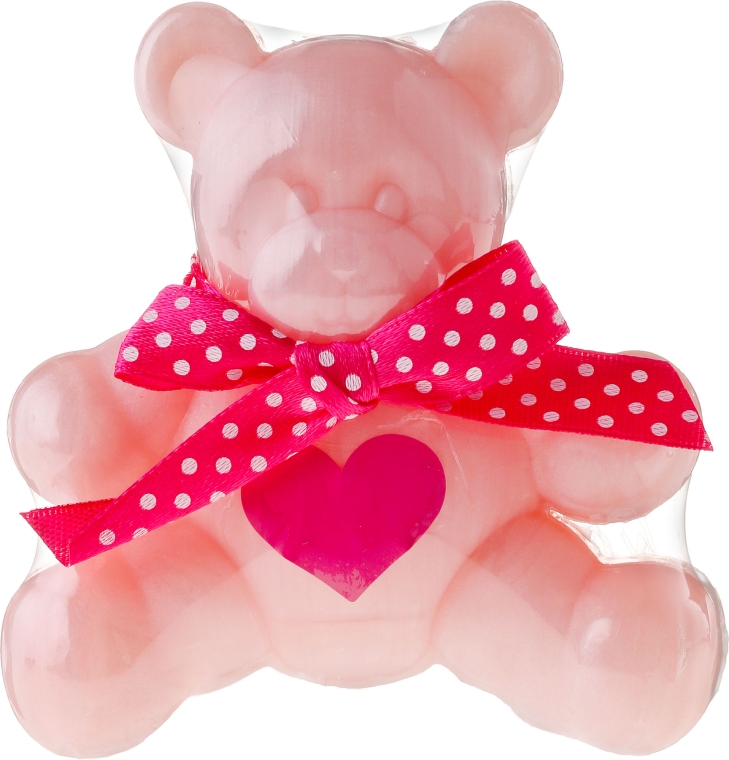 Гліцеринове мило "Ведмедик", рожеве - Chlapu Chlap Glycerine Soap — фото N2