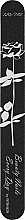 Духи, Парфюмерия, косметика Пилочка для ногтей 120/180, черная с белой розой - Inter-Vion