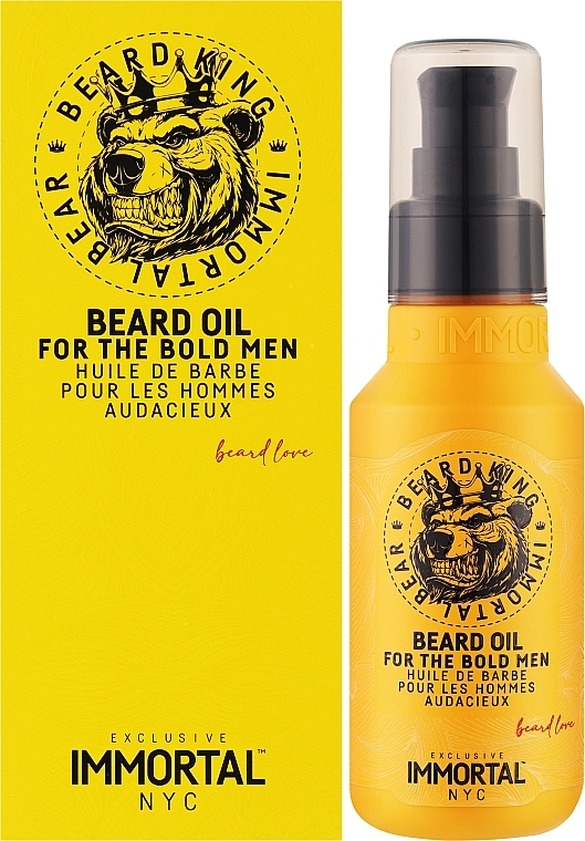 Олія для догляду за бородою - Immortal NYC Bear Beard Oil — фото N2