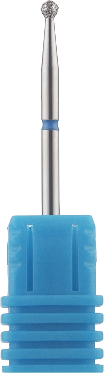 Фреза для маникюра сменная алмазная "Шарик" 001 023B, 2.3 мм, синяя насечка - Tufi Profi