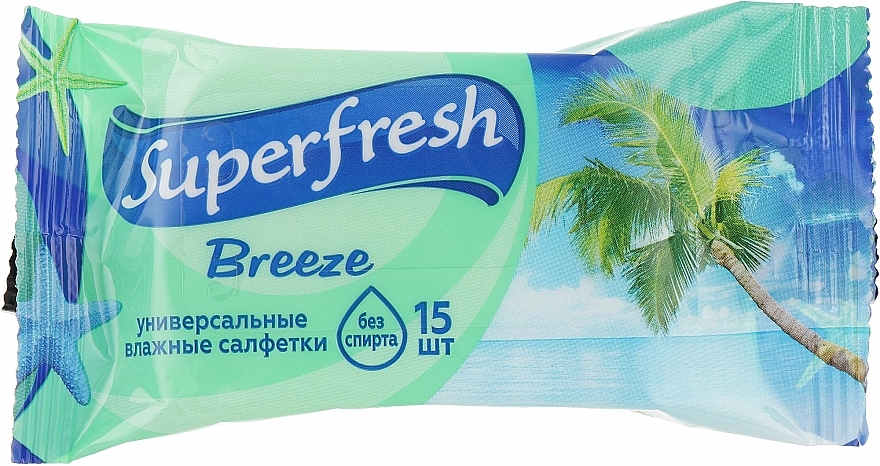 Универсальные влажные салфетки "Breeze" - Superfresh — фото N2
