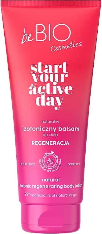 Натуральний ізотонічний лосьйон для тіла - BeBio Start Your Active Day Body Lotion — фото N1