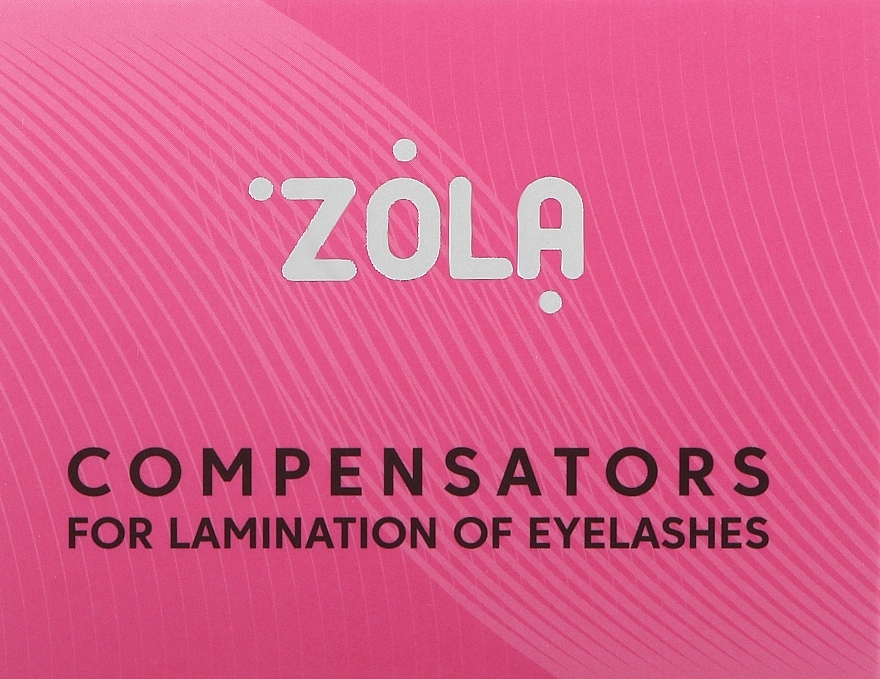 Компенсатори для ламінування вій, рожеві - Zola Compensators For Lamination Of Eyelashes — фото N1