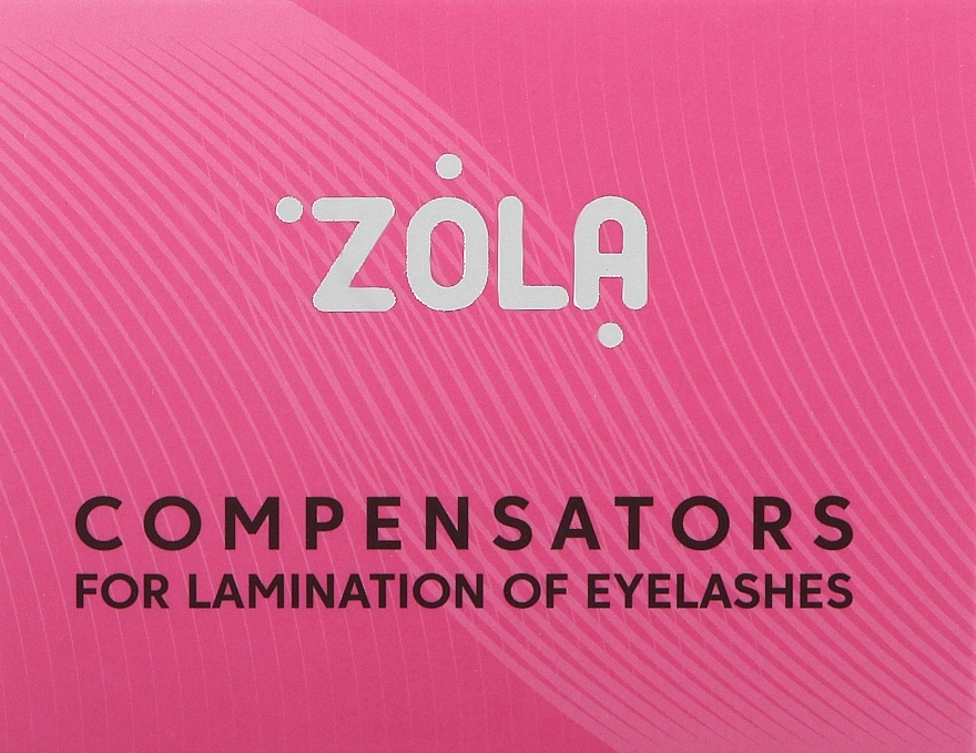 Компенсаторы для ламинирования ресниц, розовые - Zola Compensators For Lamination Of Eyelashes — фото N1