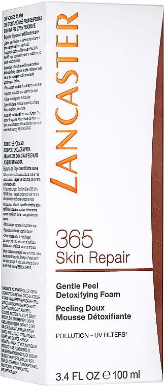 Отшелушивающая пенка для умывания - Lancaster 365 Skin Repair Gentle Peel Detoxifying Foam — фото N3
