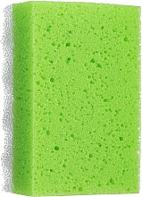 Губка для душу квадратна, велика, зелена - LULA — фото N1