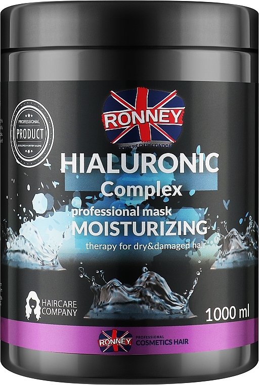 Маска для волос - Ronney Professional Hialuronic Complex Moinsturizing Mask — фото N2