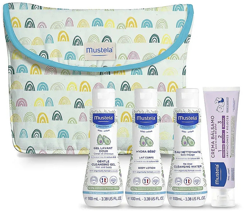 Набір, 5 продуктів - Mustela Bebe Little Moments Neceser Arcoiris Set — фото N1