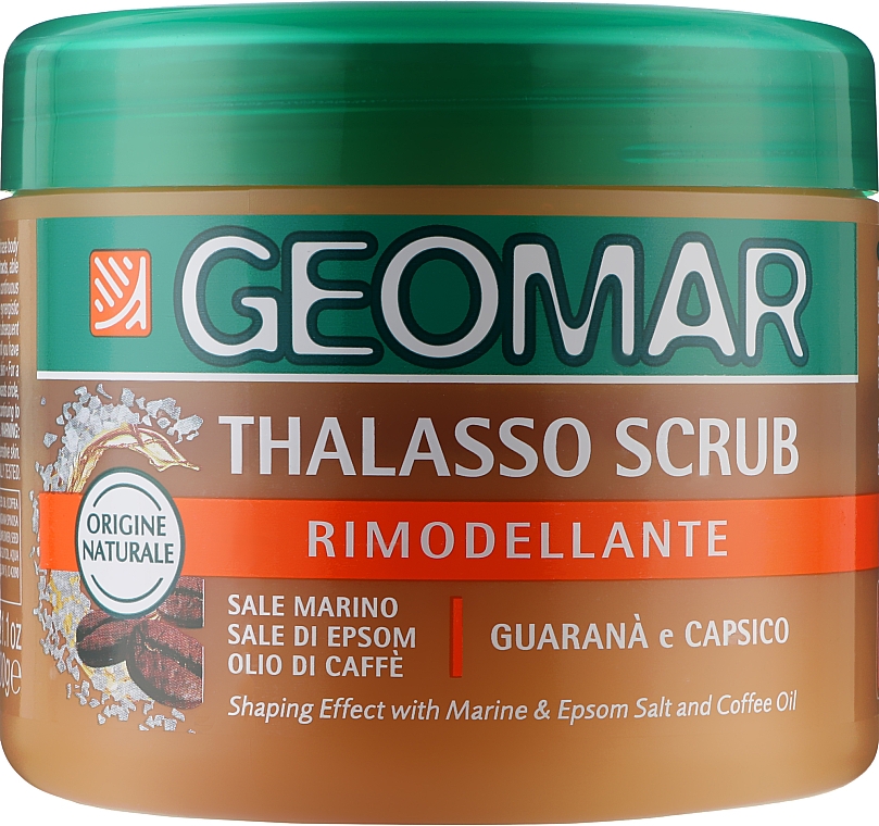 Таласо-скраб для тіла "Морська сіль і кава" - Geomar Thalasso Scrub Remodeling