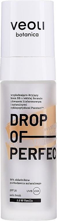 Разглаживающий BB-крем с легкой формулой - Veoli Botanica Drop Of Perfection SPF20 — фото N3