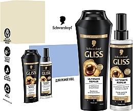 Духи, Парфюмерия, косметика Набор "Ultimate repair. Hair Reconstruction" - Gliss (shm/250ml + cond/200ml)